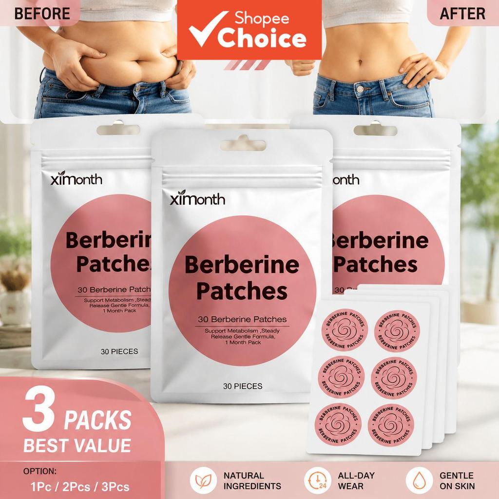 Patches para cuidados com a pele com berberina e a