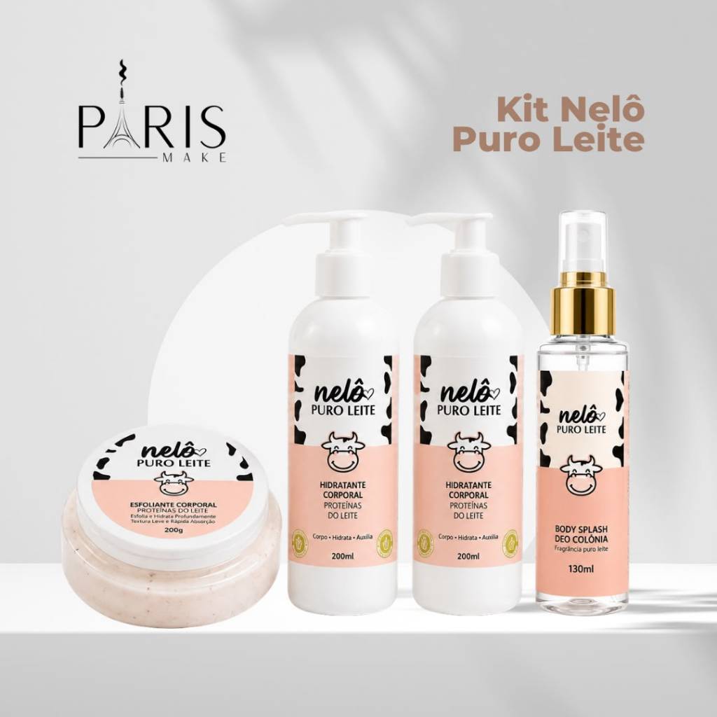 Kit Puro Leite Vaquinha – Sabonete, Esfolian