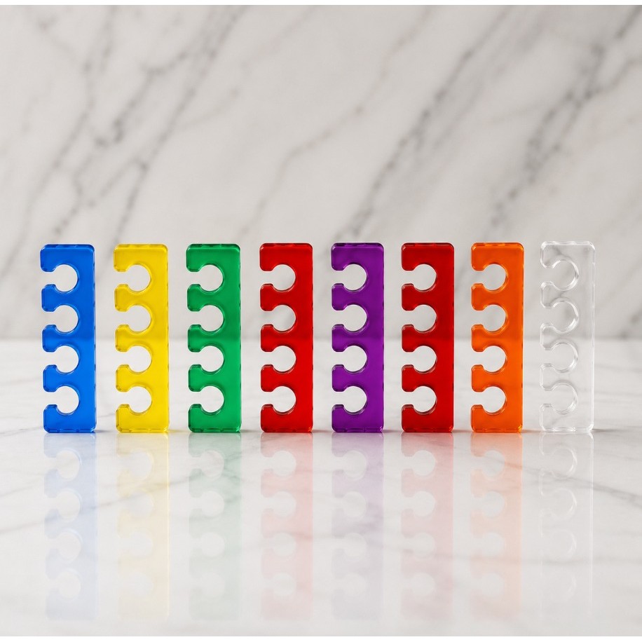 Separador de Dedos Silicone para Manicure e Pedicu