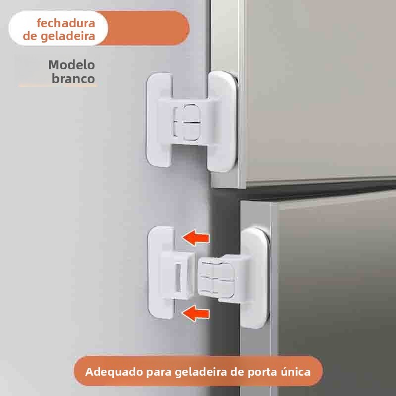 Fecho Automático De Porta De Geladeira Com Trava 