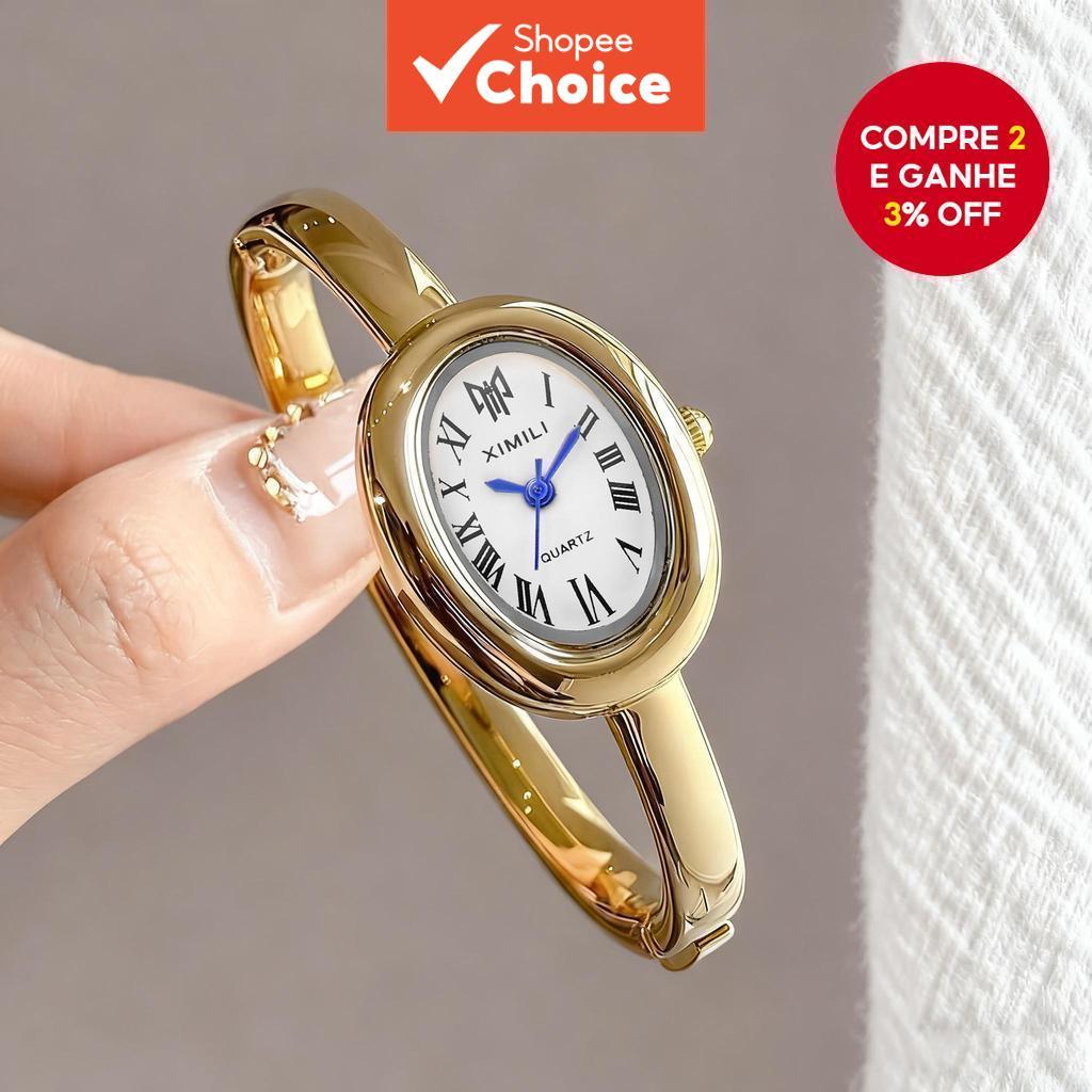 Relógio de Quartzo Feminino com Pulseira de Pulse