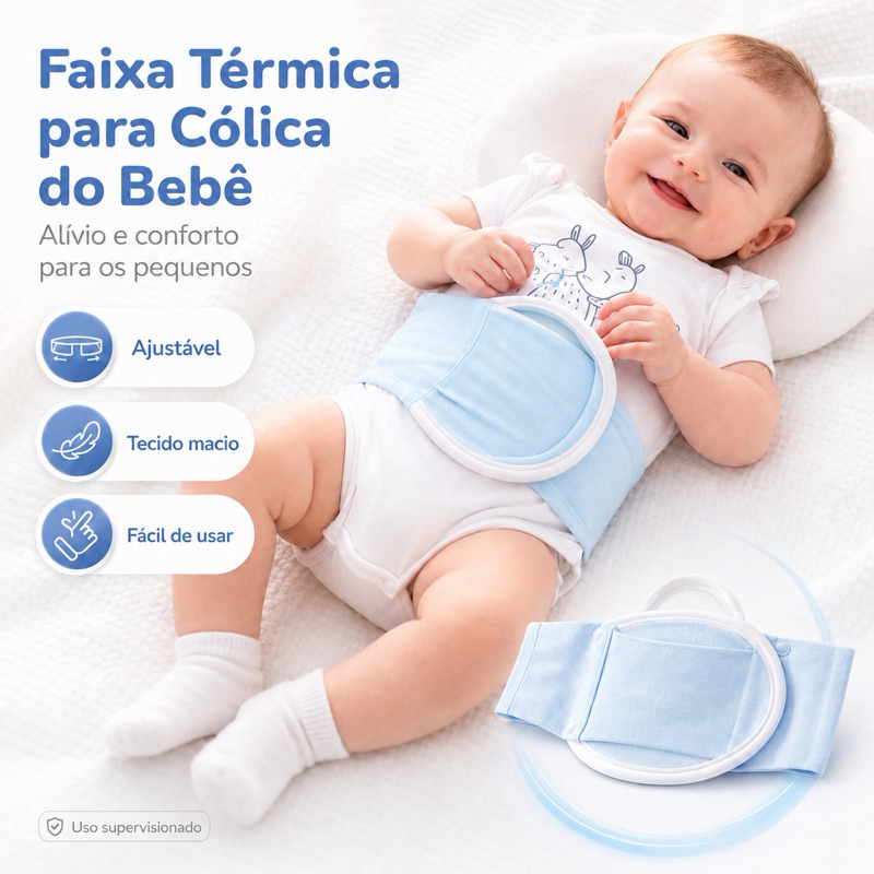 Cinta Térmica Para Cólica C/ Bolsa Gel