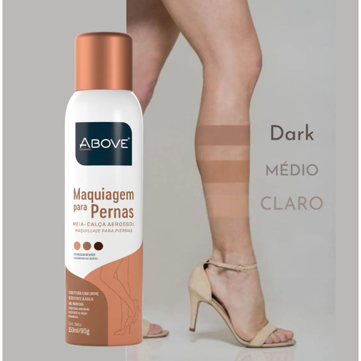 Maquiagem para Pernas Meia-Calça Aerosol 150ml/90