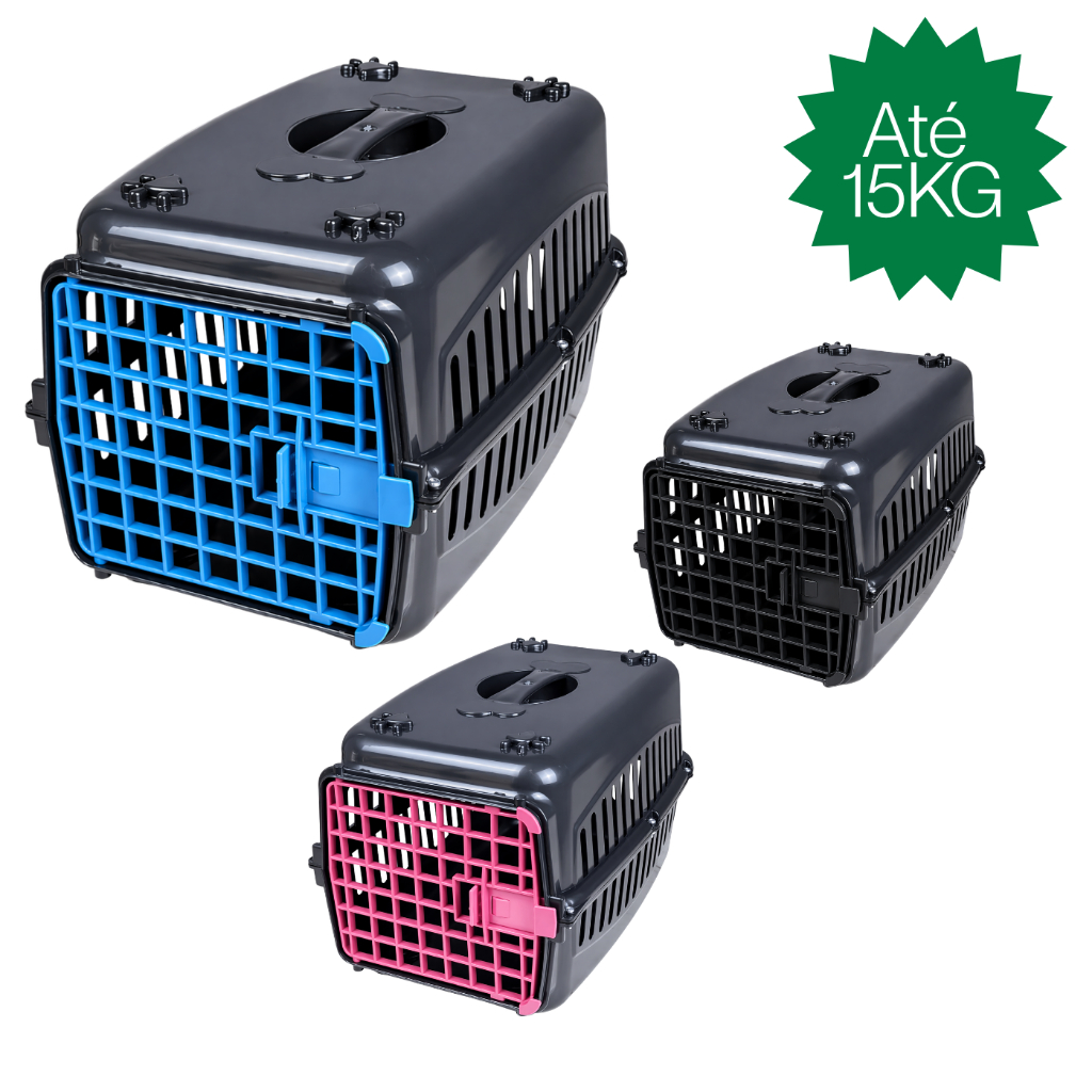 Caixa de Transporte Pet Para Caes Cachorro e Gato