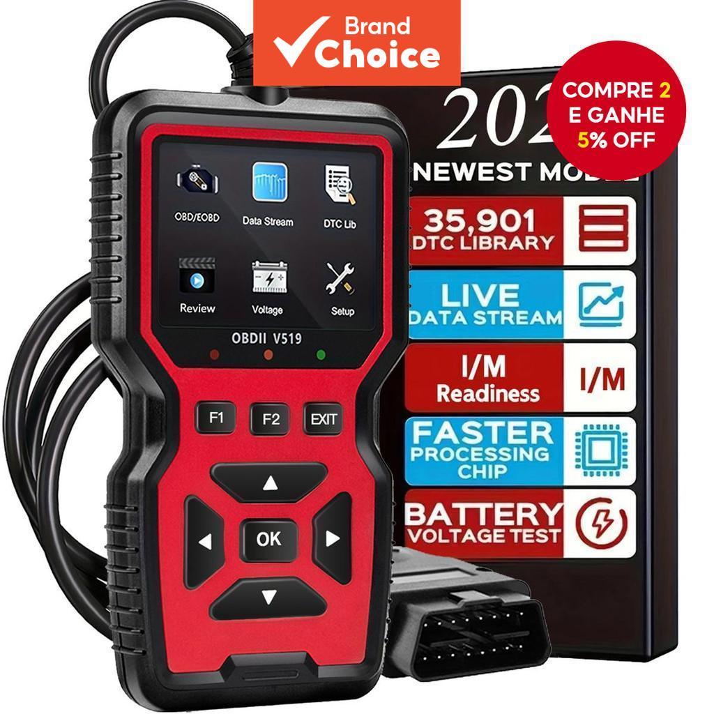 OBD2 V519 Scanner – Código de falhas apagad
