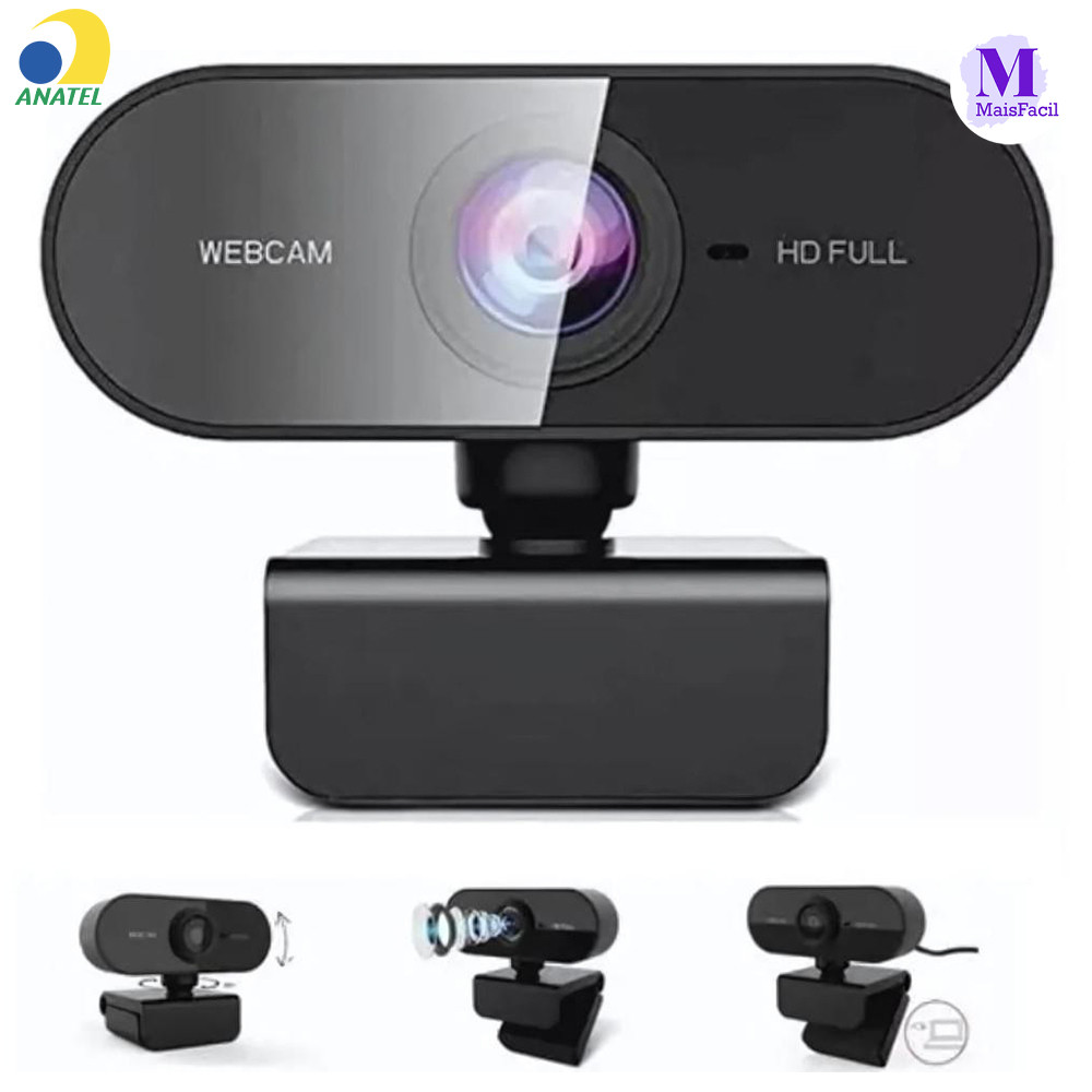 Câmera Webcam Full HD 1080p Microfone Integrado G