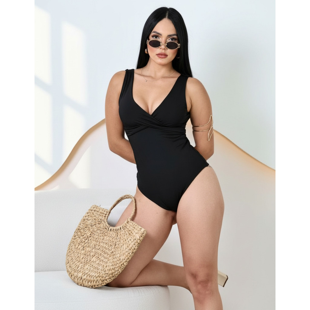 Body Maiô Luxo Com Bojo Removível Praia Piscina