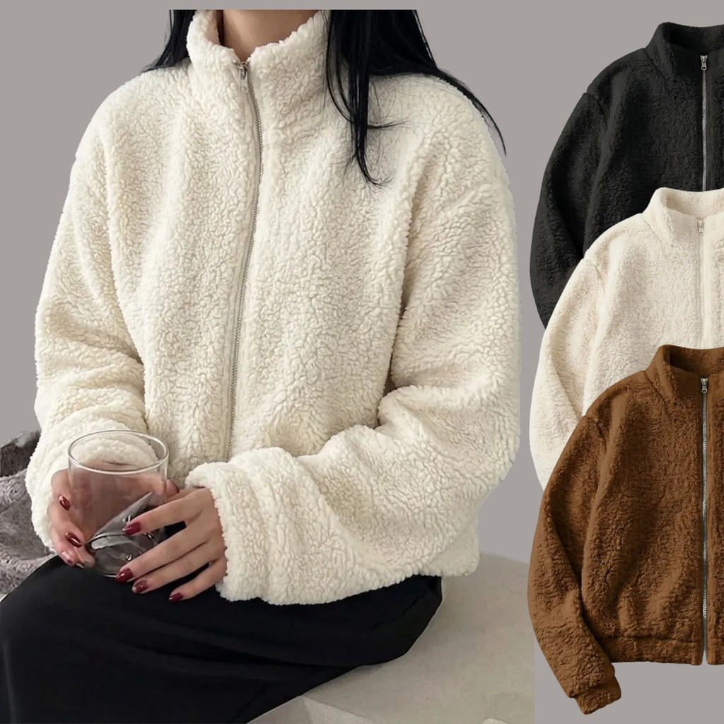 Casaco Teddy Feminino Blusa de Frio Feminina Casac