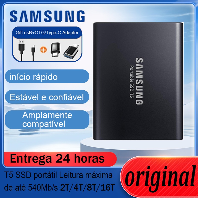 Original SAMSUNG SSD Externo 2TB 4TB 8TB 16TB Tran