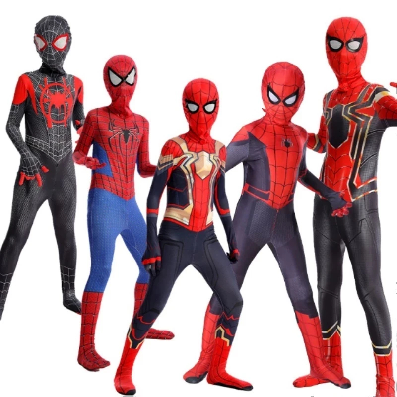 Macacão Do Homem-Aranha Para Crianças De 2 A 12