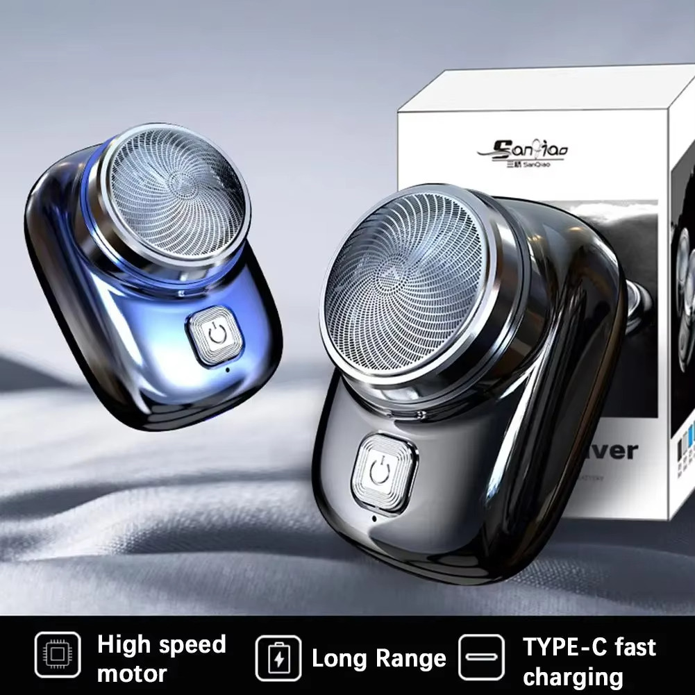 Mini Barbeador Elétrico Portátil IPX4 À Prova D