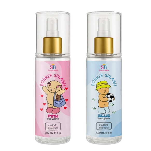 Dupla Body Pink E Blue Splash Sophia Bellar  Colô