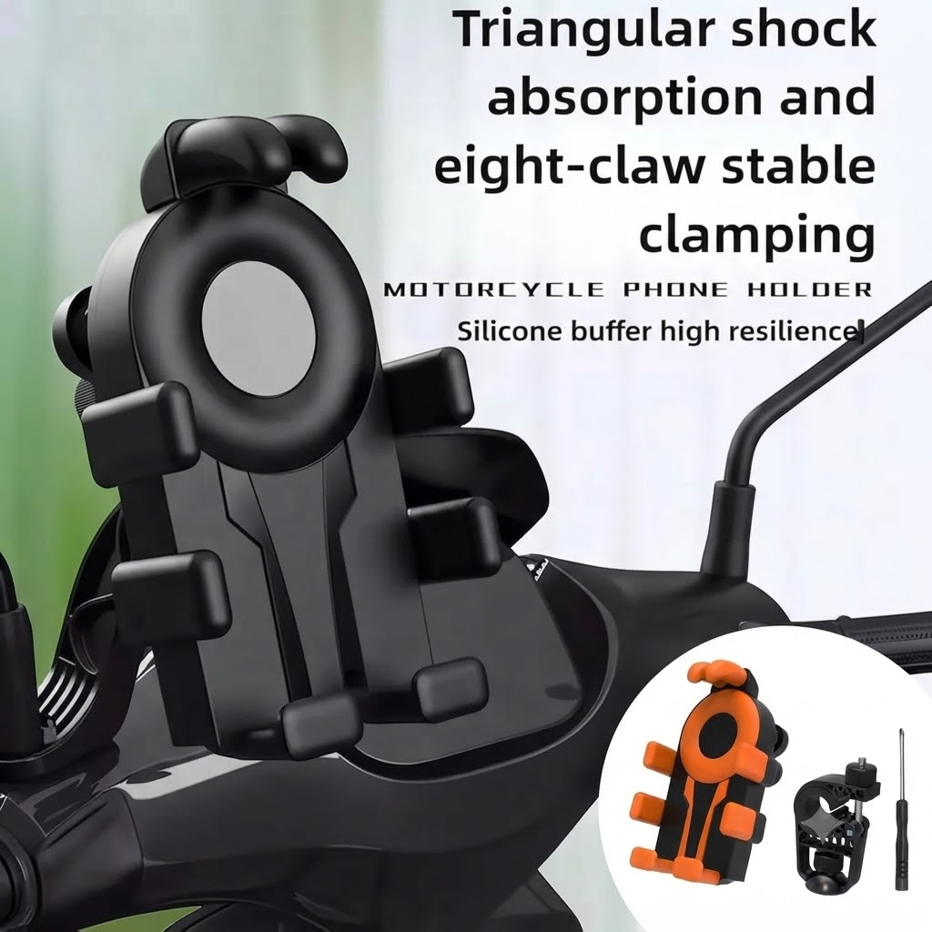 Suporte Celular Para Moto Bicicleta Com amortecime