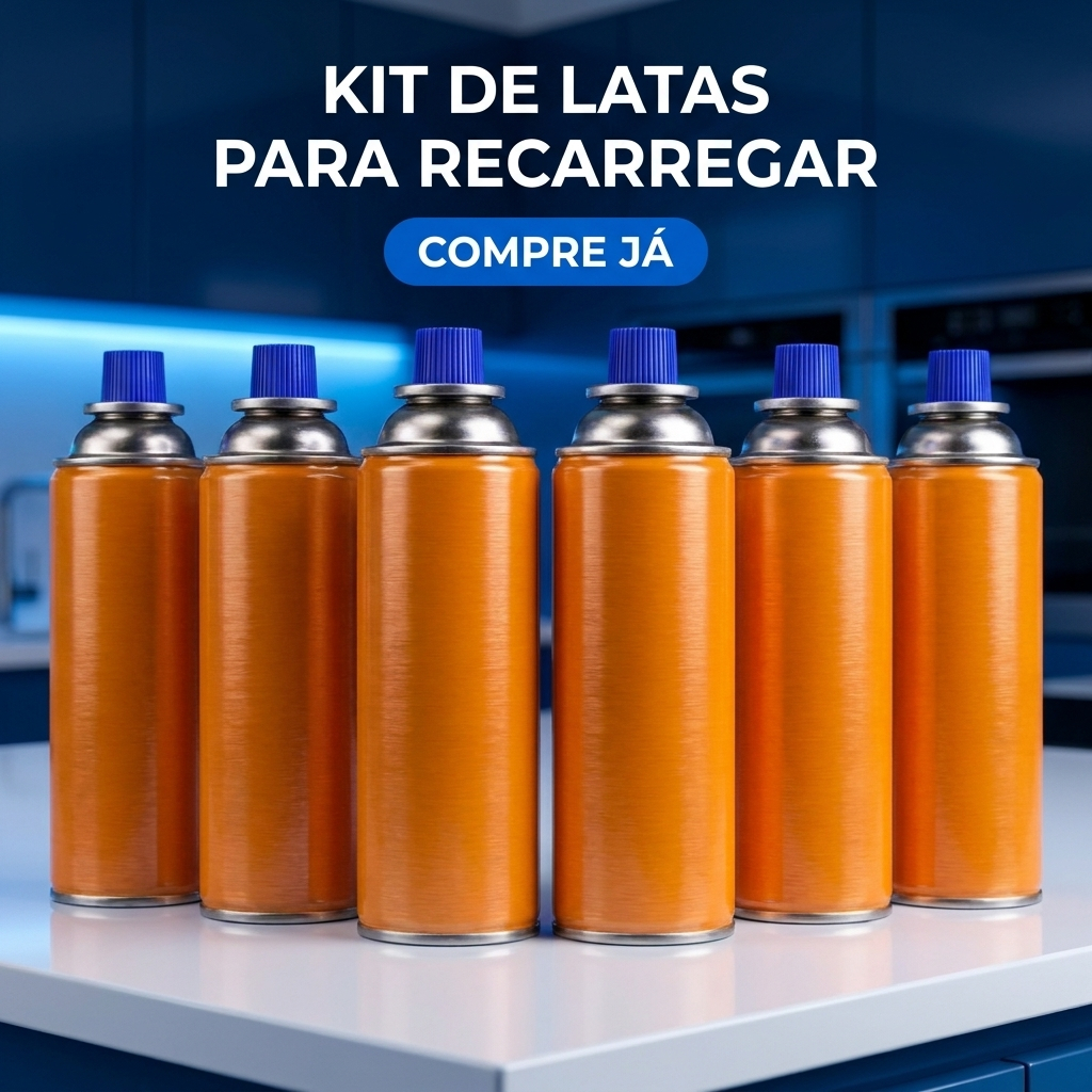 Kit Recarga Culinário Portátil de Cozinha Campin