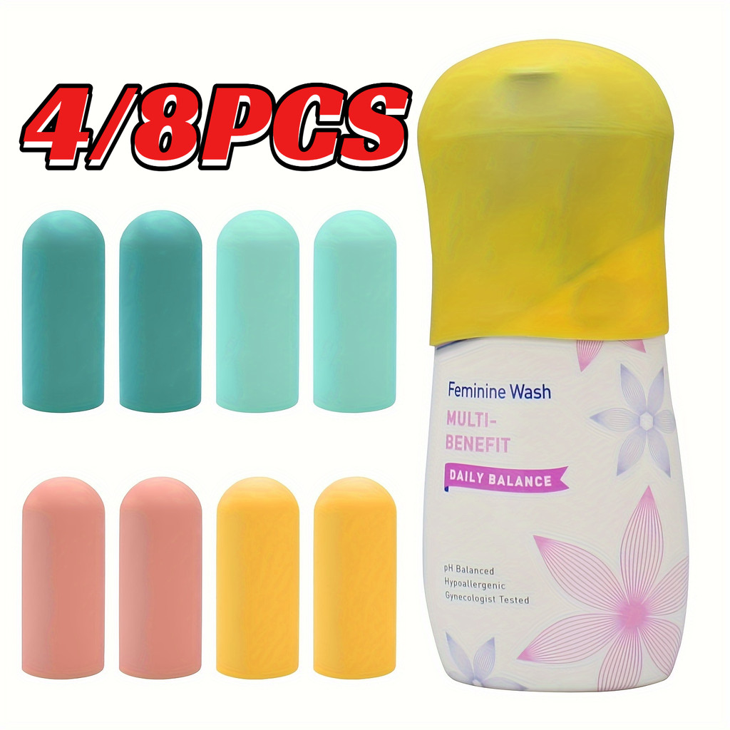 4/8 unidades silicone garrafa de viagem cobre mang