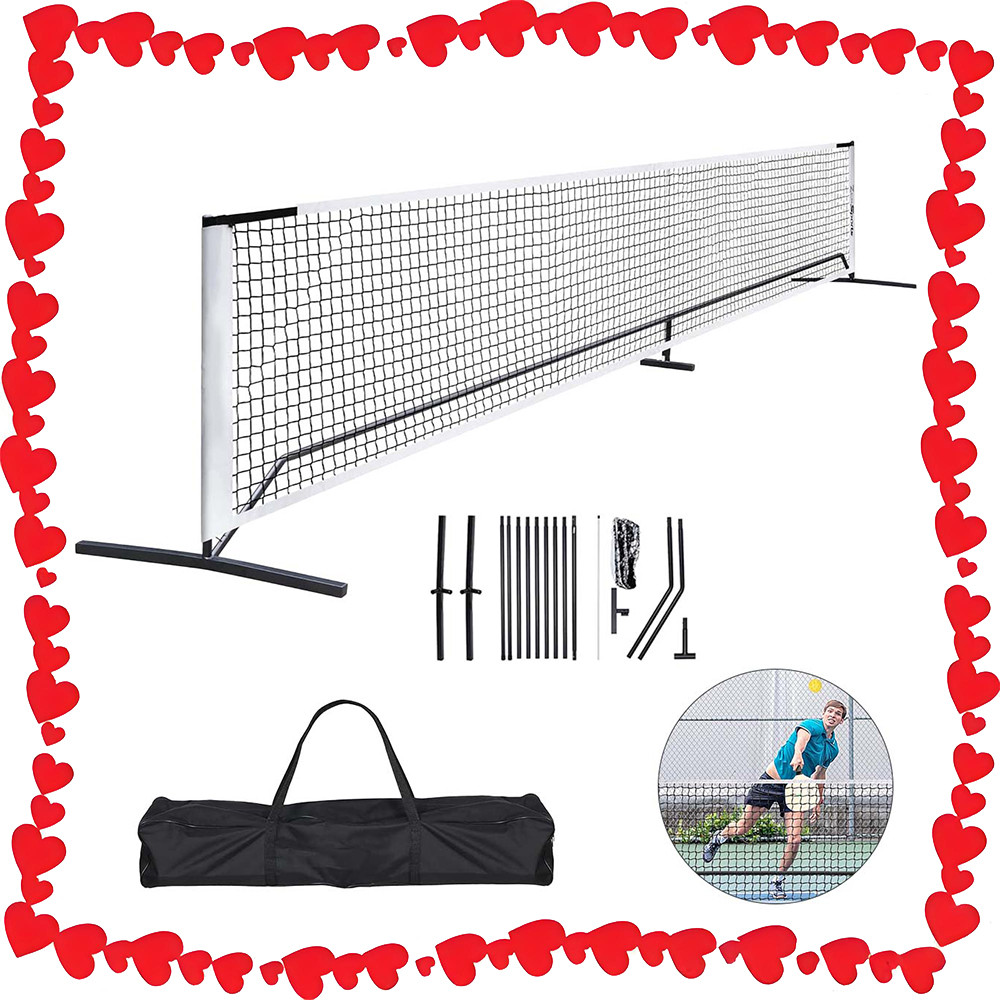 Conjunto de rede portátil para pickleball com bol
