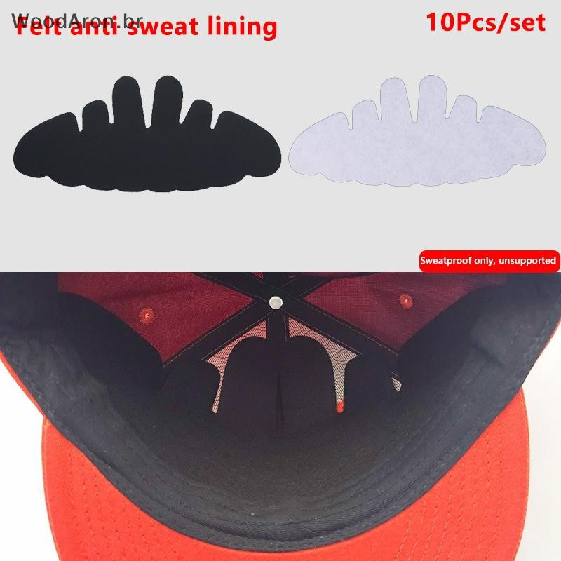 WoodAron 10 Pcs Chapéu Forro De Suor Escudos Almo
