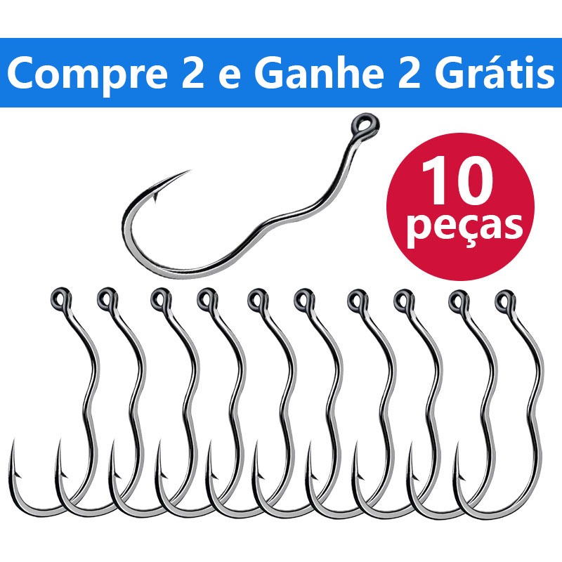 Compre 2 e Ganhe 2 GrátisKit 10 Anzol De Pesca An