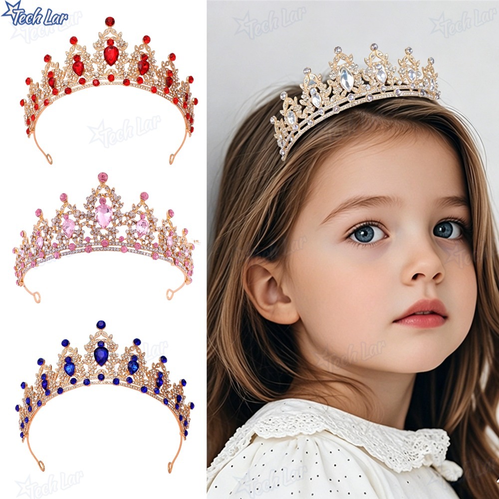 Tiara Barroca Nupcial Coroa Infantil de Princesa &