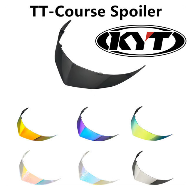Spoiler traseiro multicolorido para capacete KYT T