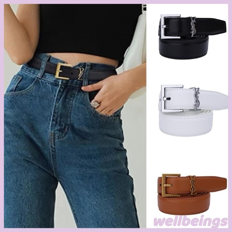 WELL Skinny Cintura Corrente Fivela Dourada Para M