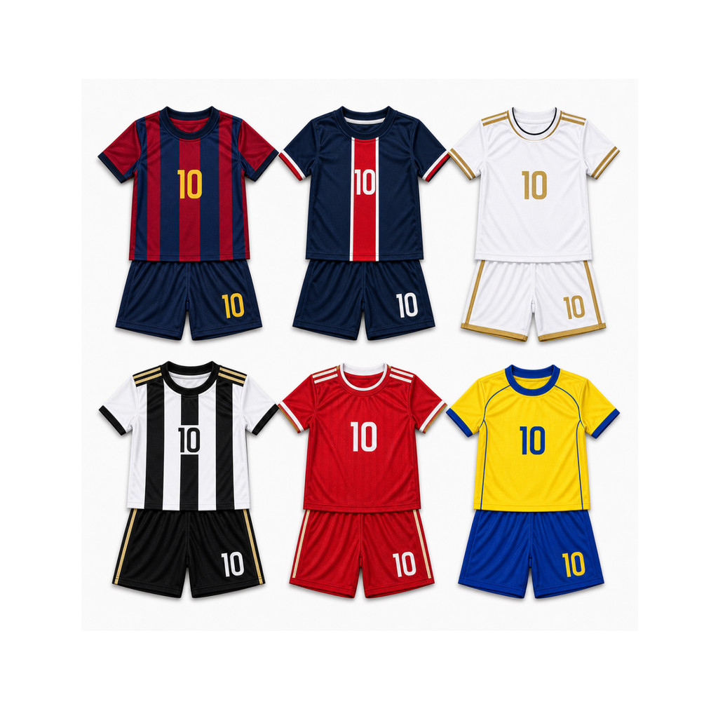 Conjunto Infantil e Juvenil Bordado Time Internaci