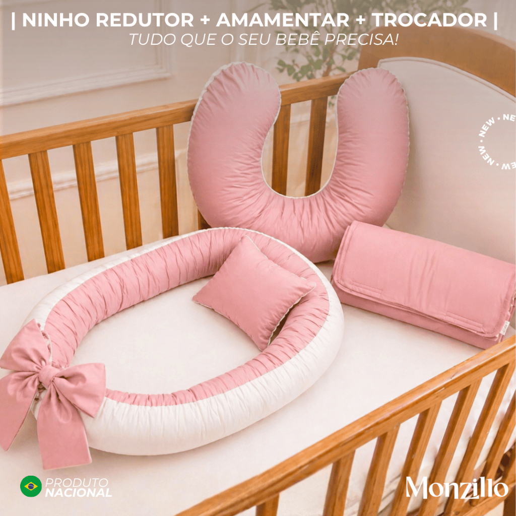 NINHO REDUTOR | ALMOFADA AMAMENTAÇÃO | TROCADOR 