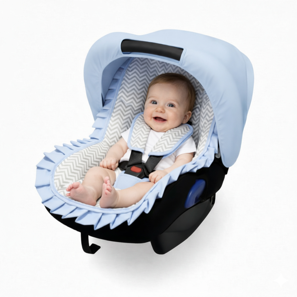 Capa Para Bebe Conforto Acolchoada Com Capota e Pr