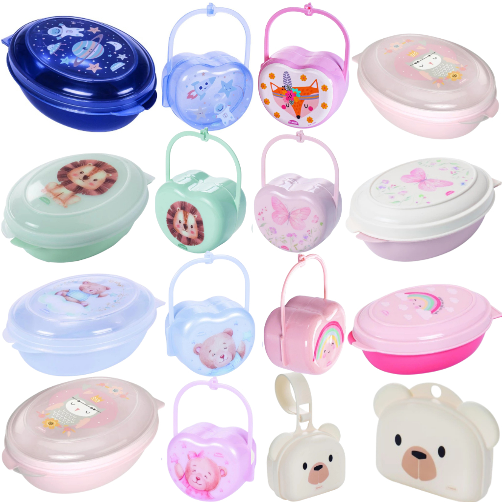 Kit Bebê Porta Chupeta e Saboneteira Infantil Men