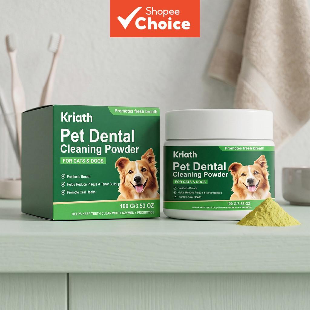 Um Pó De Limpeza De Dentes De Animais De Estimaç
