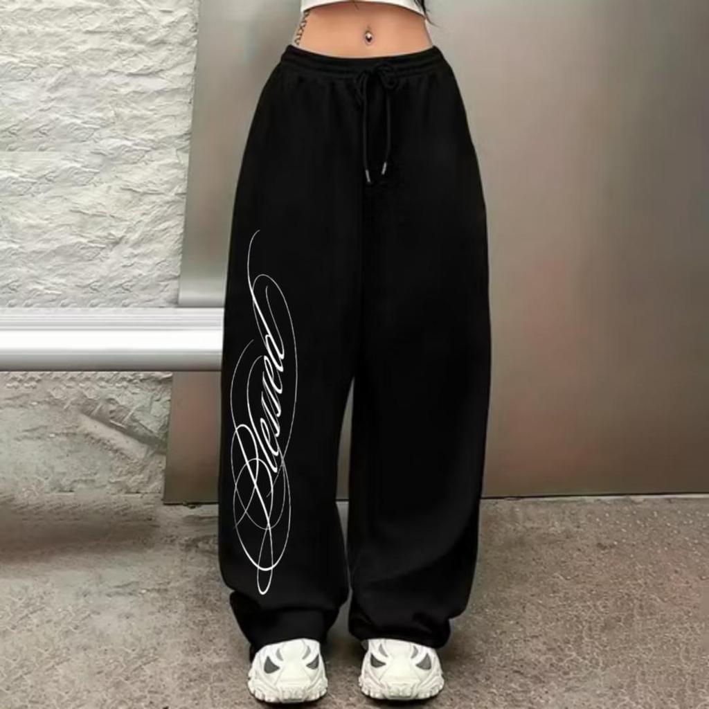 Calça Baggy Feminina  Wide Leg Streetwear Y2K Mol