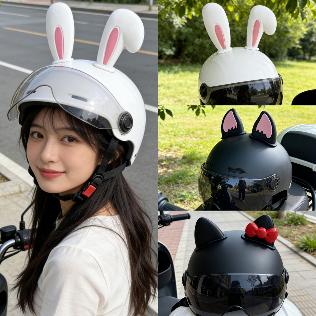 Orelhas Fofas para Capacete Moto | 3 Modelos Fofos