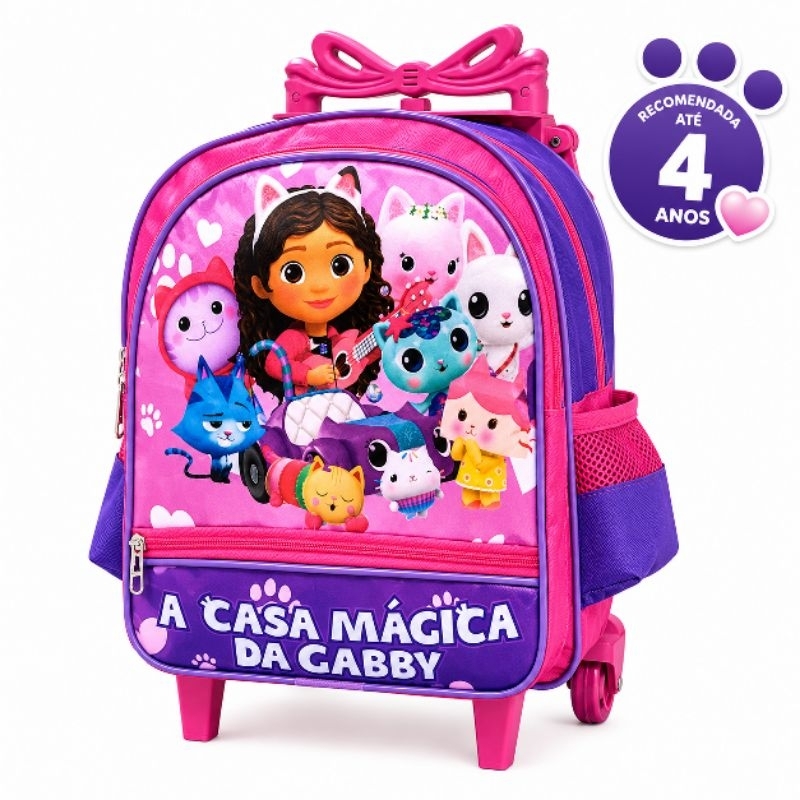 Mochila Escolar Com Rodinha Creche Pequena Persona
