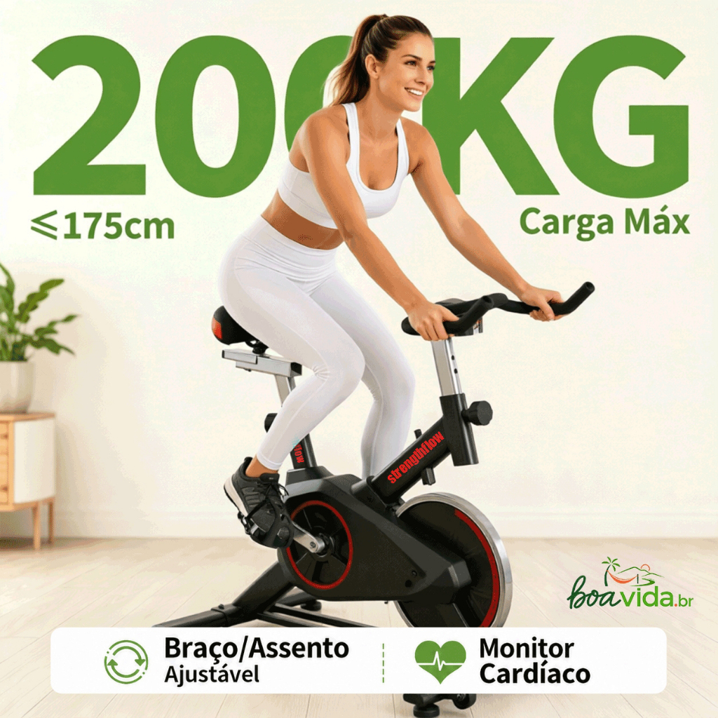 Bicicleta Bike Ergometrica Spinning Detecção De