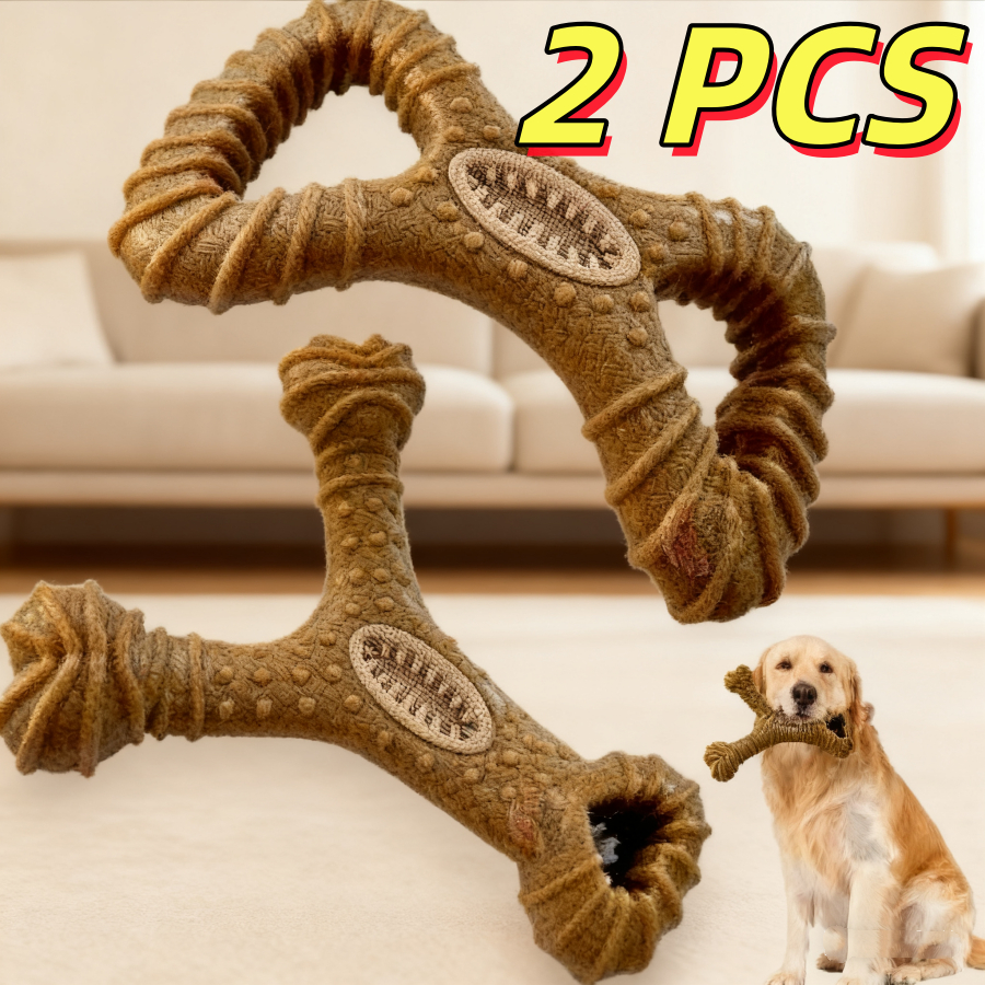 Brinquedo Interativo Osso Mordedor Cachorro Sabor