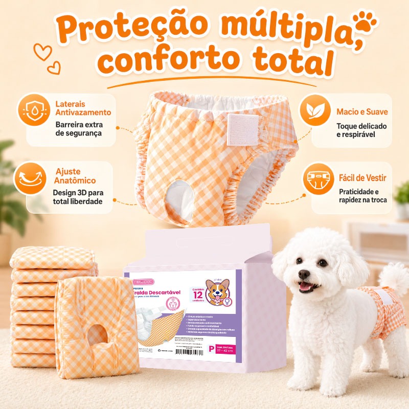Newpet Fralda Descartável para Cachorra Fêmea An