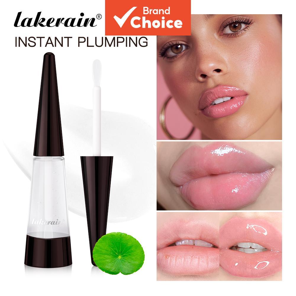 Lakerain Lip Plumper oferece brilho e brilho. Fór