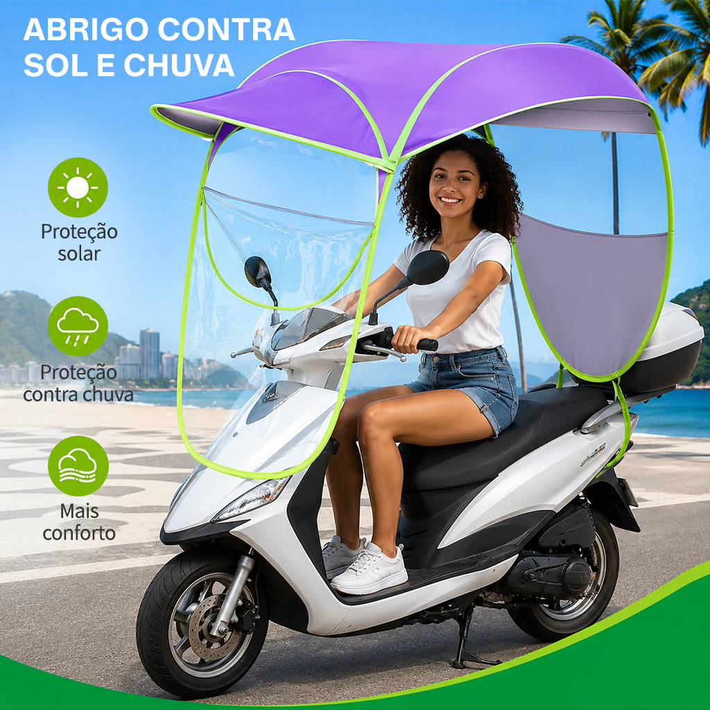 Para-sol Para Bicicleta Elétrica, Para-sol Motoci