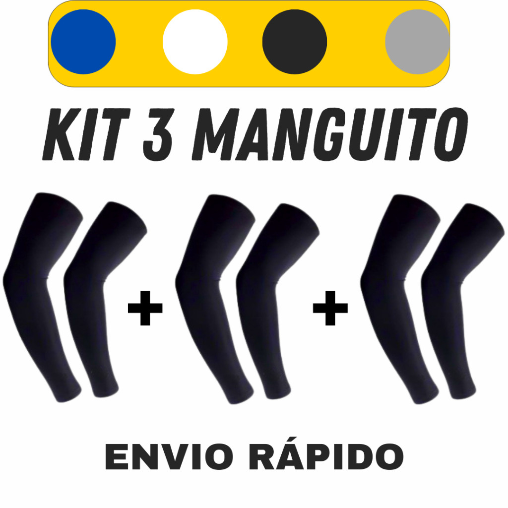 Kit 3 Par Manguito Térmico Proteção Solar UV50+