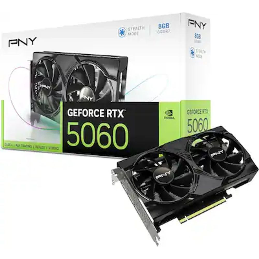 Placa de Vídeo NVIDIA GeForce PNY RTX5060 8GB DUA