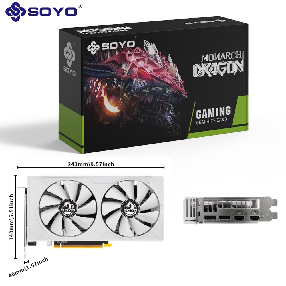 Placa de vídeo de alto desempenho SOYO RX580 8G G