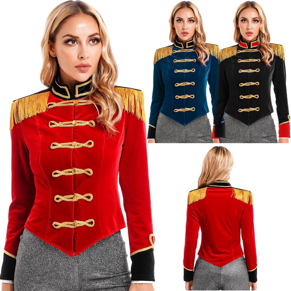 Feminino Circo Ringmaster Traje Halloween Cosplay 
