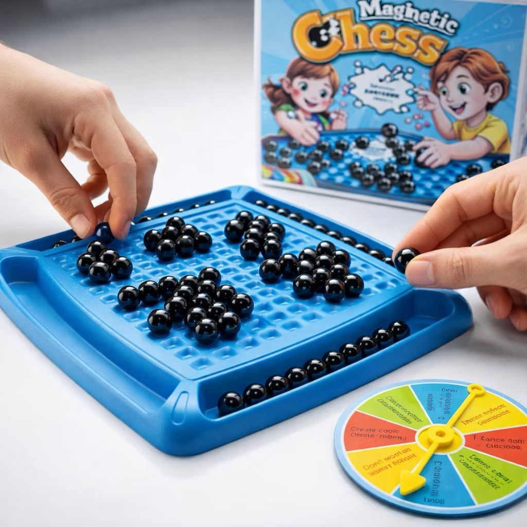 Jogo de Xadrez Magnético Tabuleiro Estratégia L