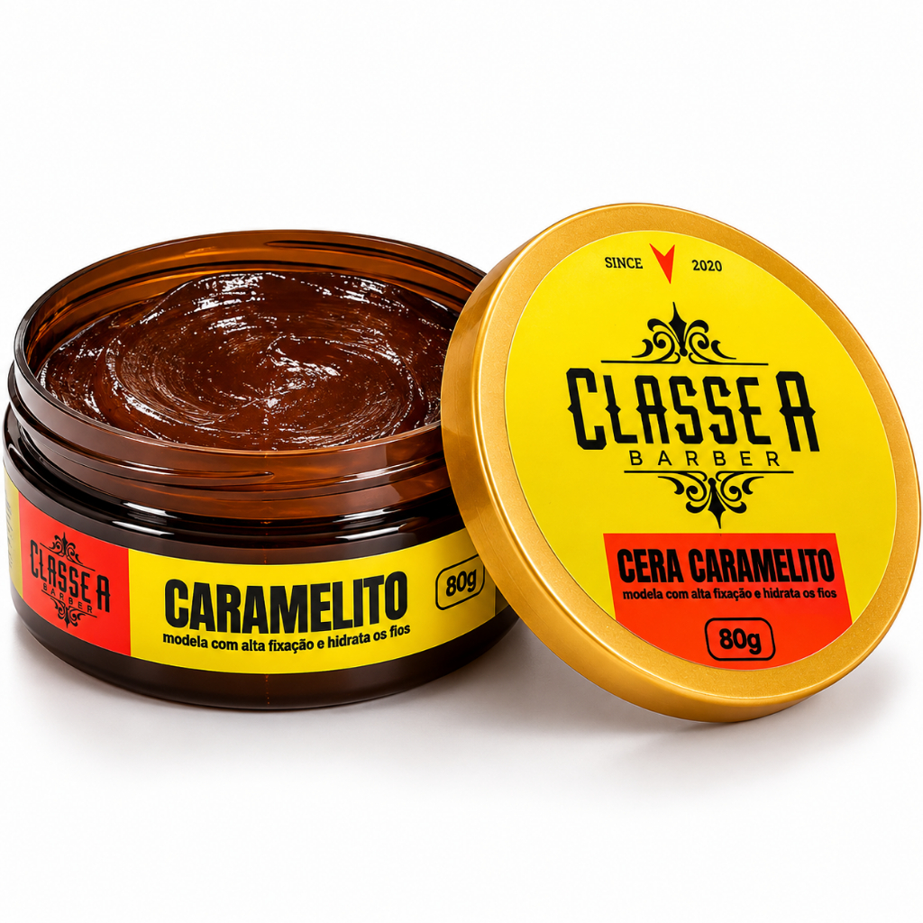 KIT 3 POMADAS PASTA MODELADORA CARAMELITO 80G CLAS