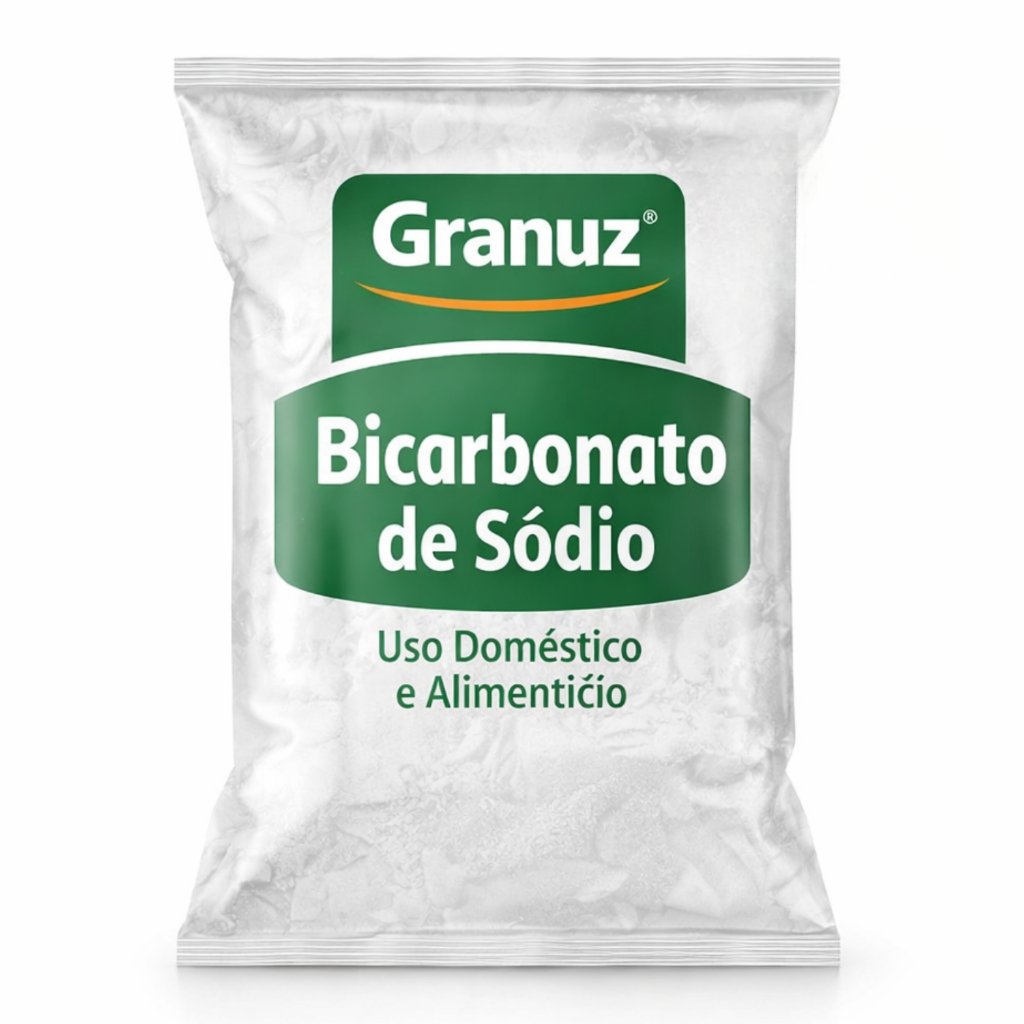 Bicarbonato de Sódio 100% Puro Granuz 2Kg 1Kg 500