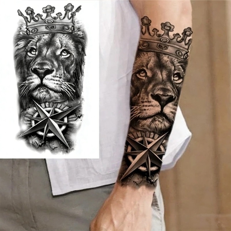 Até  2 Tatuagens Temporárias Realistas Da Coroa 