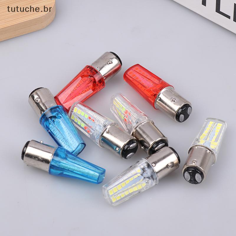 TU 2 Pçs 1157 Ba15d LED Luz De Freio Da Motocicle