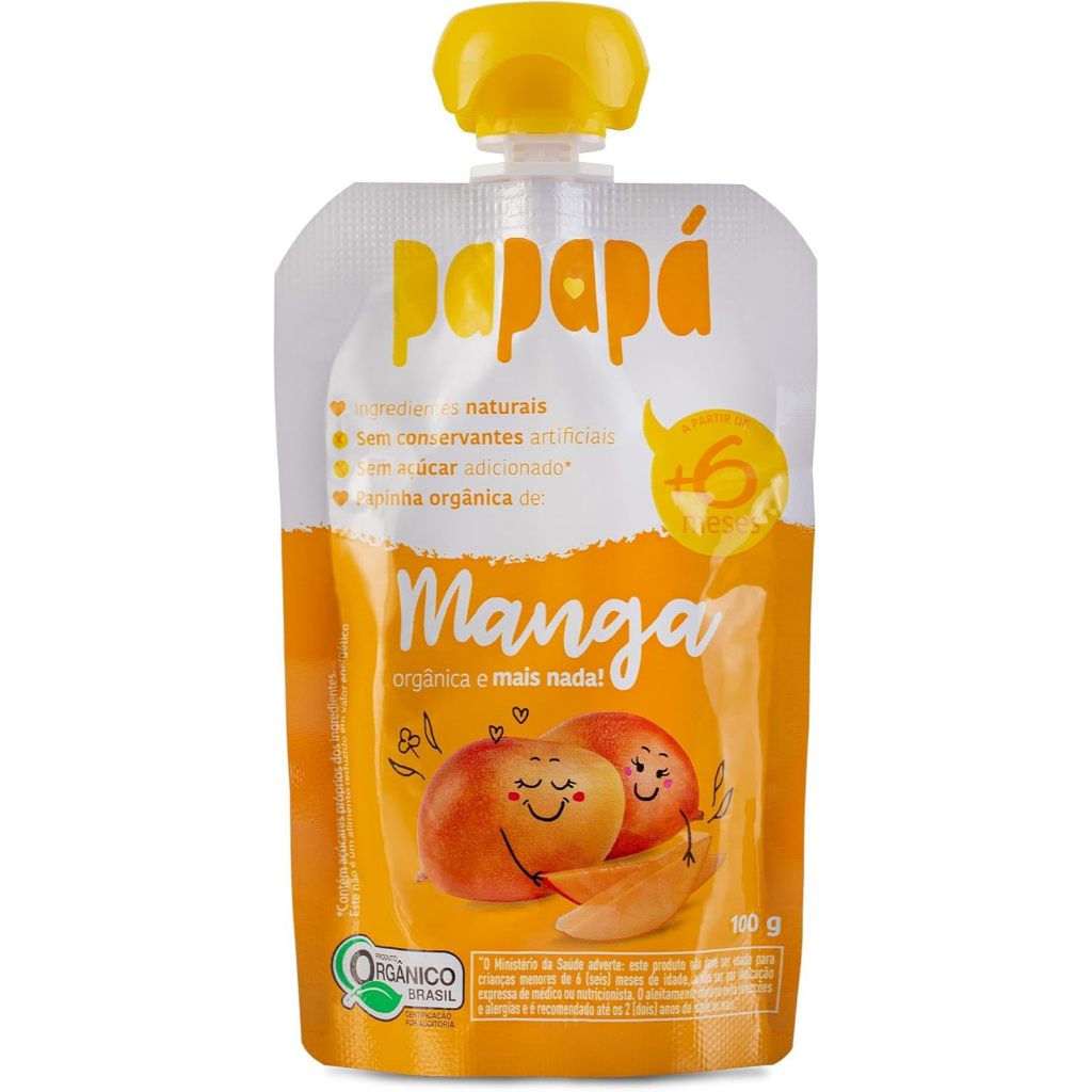 Papinha Orgânica 100g Papapá – Manga