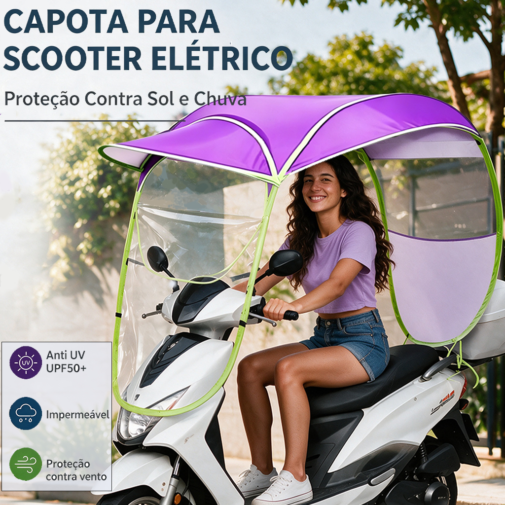 Capota Para Scooter Elétrica Bicicleta Elétrica
