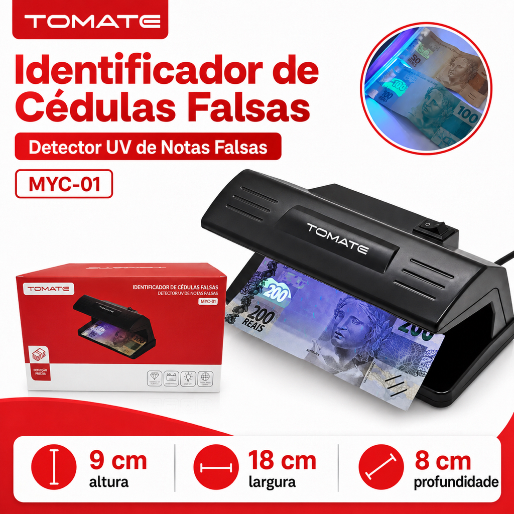 Identificador de Cédulas Falsas UV Fluorescente M